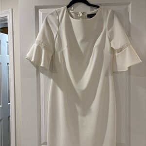 Jessica Howard Cream Long Sleeve Dress